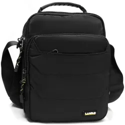Мужская сумка на плечо Lanpad черная - Robinzon.ua