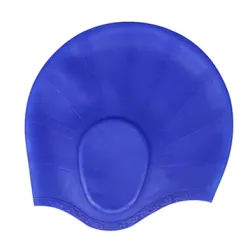 Шапочка для плавания Aqua с ушами синяя MSW 061-blue - Robinzon.ua