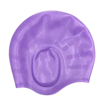Шапочка для плавания Aqua с ушами фиолетовая MSW 061 - Robinzon.ua
