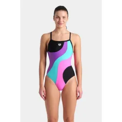 Купальник закритий для жінок Arena MULTI SLICES SWIMSUIT LIGHTDRO мультиколор Жін 44 008094-598 44 - Robinzon.ua