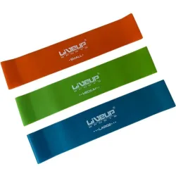 Набор фитнес резинок LiveUp EXERCISE LOOP оранжевый, зеленый, синий Уни 50х5 см LS3650C - Robinzon.ua