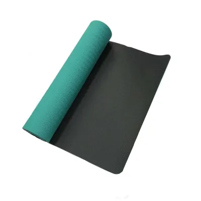 Коврик для йоги LiveUP TPE YOGA MAT зеленый, серый Уни 173x61x0.6см LS3237-06g - Robinzon.ua