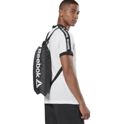 Легка спортивна сумка-рюкзак, торбинка Reebok Gymsack 2.0 чорний - Robinzon.ua