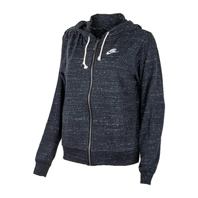 Женская Толстовка Nike W NSW GYM VNTG EASY FZ HOODIE Черный M (DM6386-010 M) - Robinzon.ua