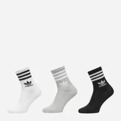 Шкарпетки Adidas CREW SOCK 3STR білий сірий, чорний Уні (43-45) IL5023 43-45 - Robinzon.ua