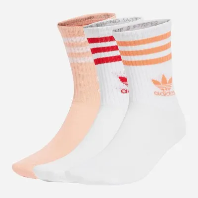 Шкарпетки Adidas CREW SOCK 3STR білий, рожевий, червоний (46-48)  JI9472 46-48 - Robinzon.ua