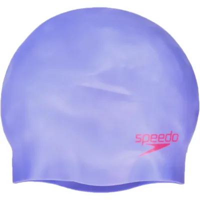 Шапочка для плавання Speedo Moulded Silc Cap Ju Onesize дитяча Purple/Red (8-70990D438) (5053744445304) - Robinzon.ua