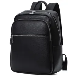 Чоловічий шкіряний рюкзак для поїздок і прогулянок чорний Tiding Bag 75362 Чоловічий шкіряний рюкзак для поїздок і прогулянок чорний Tiding Bag 75362 - Robinzon.ua