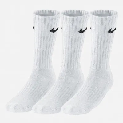 Набор носков Nike U Nk V Cush Crew-3p Value Белый 3 пары (34-38) S (SX4508-001) - Robinzon.ua