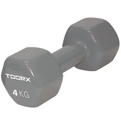 Гантель для фитнеса Toorx Vinyl Серый 4 кг (930993) - Robinzon.ua