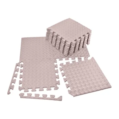 Татами мат EasyFit 8 шт (30х30х1 см) ласточкин хвост бежевый - Robinzon.ua