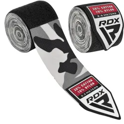 Бинти для боксу RDX Hand Wraps CAMO Grey (2.5м.) - Robinzon.ua