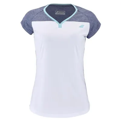 Футболка дет. Babolat PLAY CAP SLEEVE TOP GIRL WHITE/BLUE HEATHER (10-12) 3GTE011-1079 10-12 - Robinzon.ua