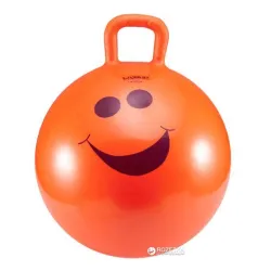 Фітбол дитячий з ручкою LiveUP Hopping ball помаранчевий 45см LS3220 - Robinzon.ua