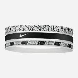 Пов'язка на голову Nike Printed Headbands 3PK чорний, білий Уні One Size N.000.2560.903.OS - Robinzon.ua