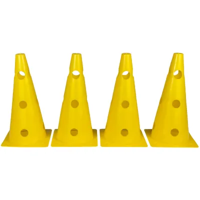Конуси-фішки спортивні EasyFit 31 см (набір з 4 штук) жовті - Robinzon.ua