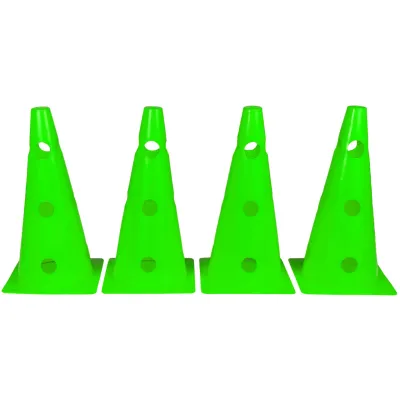 Конусы-фишки спортивные EasyFit  31 см (набор 4 штуки) зеленые - Robinzon.ua