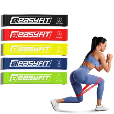 Гумові кільця для фітнесу EasyFit набір 5 шт - Robinzon.ua