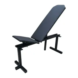 Лавка для жиму регульована 30 на 30 мм чорна без стійок - Robinzon.ua