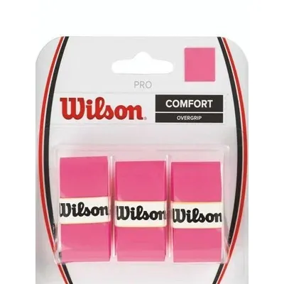 Обмотка на ракетку для великого тенісу Wilson pro overgrip pink 3pack WRZ4014p - Robinzon.ua