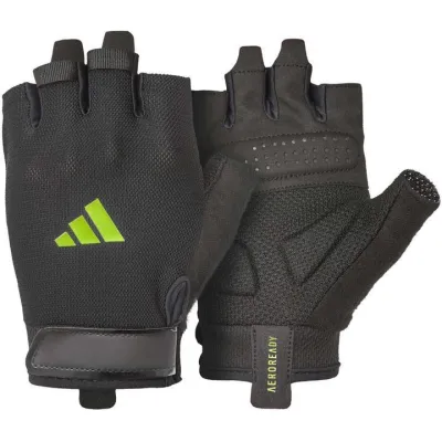 Перчатки для тренинга Adidas Essential Training Gloves черный, зеленый Уни M ADGB-15002GN M - Robinzon.ua