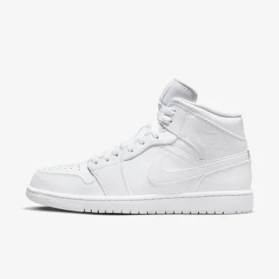 Мужские Кроссовки Jordan 1 Mid Белый 45.5 (7d554724-136 45.5) - Robinzon.ua