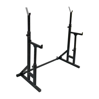 Стійки під штангу 40 на 40 мм зі страхувальними упорами Чорний - Robinzon.ua