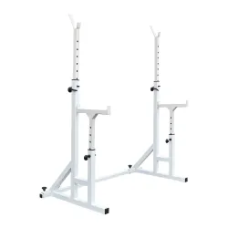 Стійки під штангу 40 на 40 мм зі страхувальними упорами Білий - Robinzon.ua