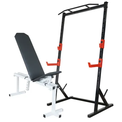 Скамья регулируемая 40 на 40 мм + Стойки с турником 50 на 50 мм - Robinzon.ua