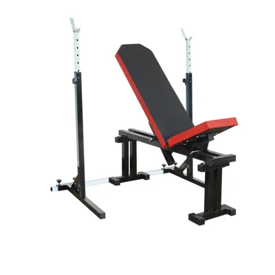 Скамья для жима регулируемая 40 на 40 мм + Стойки под штангу 40 на 40 мм - Robinzon.ua