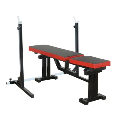 Скамья для жима регулируемая 40 на 40 мм + Стойки под штангу 50 на 50 мм - Robinzon.ua