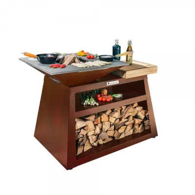 Гриль-Очаг Quan Medium Island, коричневий QN90048 - Robinzon.ua