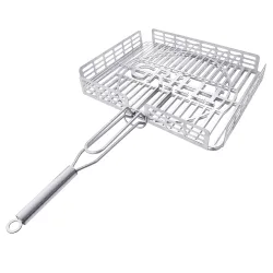 Решётка-гриль для барбекю из пищевой нержавеющей стали 1.5мм 42*32см GRILLI 777767. Решётка-гриль для барбекю из пищевой нержавеющей стали 1.5мм 42*32см GRILLI 777767. - Robinzon.ua