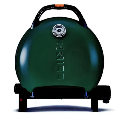 Портативный переносной газовый гриль O-GRILL 600T, зеленый + шланг в подарок! - Robinzon.ua