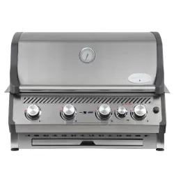 Вбудований газовий гриль SANTOS Free S-410, з заднім пальником, нержавіюча сталь 890673 - Robinzon.ua