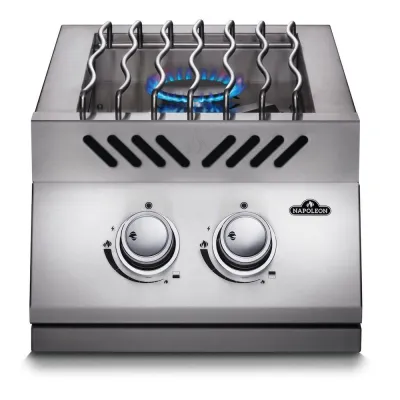 Двойной встроенный прожигатель с крышкой из нержавеющей стали Napoleon 500 Series BI12RTPSS-CE. - Robinzon.ua