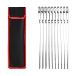 Набор шампуров 10 шт в чехле, нержавеющая сталь GRILLI 777136. Набор шампуров 10 шт в чехле, нержавеющая сталь GRILLI 777136. - Robinzon.ua