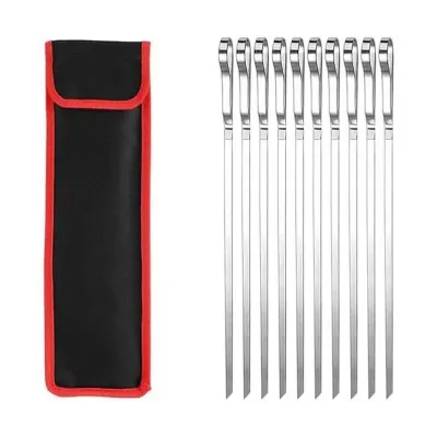 Набір шампурів 10 шт в чохлі, нержавіюча сталь GRILLI 777136 - Robinzon.ua