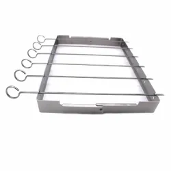 Набор шампуров с подставкой 6 шт нержавеющая сталь GRILLI 777303. Набор шампуров с подставкой 6 шт нержавеющая сталь GRILLI 777303. - Robinzon.ua