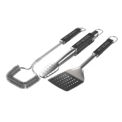 Набор инструментов для барбекю (щетка, щипцы, лопатка) Pit Boss 41184. - Robinzon.ua