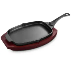 Чугунная сковорода с съемной ручкой и подставкой 33,5х21 см GRILLI 777201. Чугунная сковорода с съемной ручкой и подставкой 33,5х21 см GRILLI 777201. - Robinzon.ua