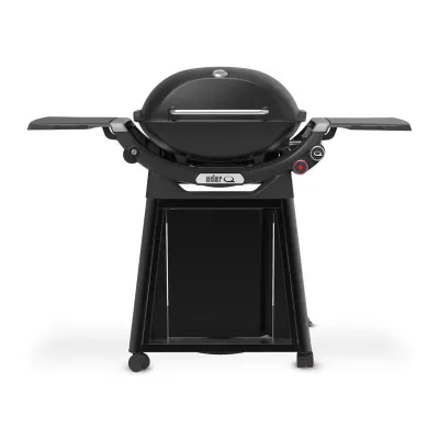 Газовый гриль Weber Q3200N Black с боковыми столиками на тележке Premium 1501126. - Robinzon.ua