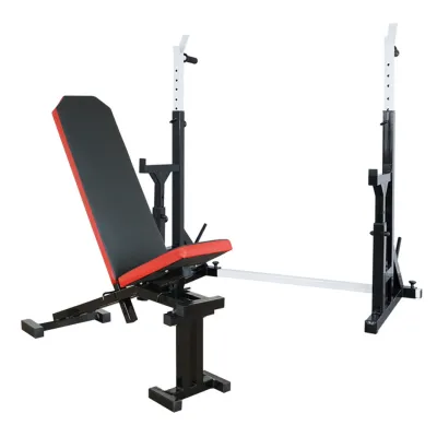 Скамья с отрицательным углом 40 40 мм + Стойки со страховкой 40 на 40 мм + брусья и штыри под блины - Robinzon.ua