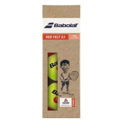 Мячи для большого тенниса Babolat RED FELT paper pack 3 ball Желтый (501108-113) - Robinzon.ua