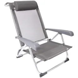Кресло раскладное Bo-Camp Saint-Tropez Grey (1204796) - Robinzon.ua