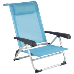 Кресло раскладное Bo-Camp Saint-Tropez Blue (1204784) - Robinzon.ua