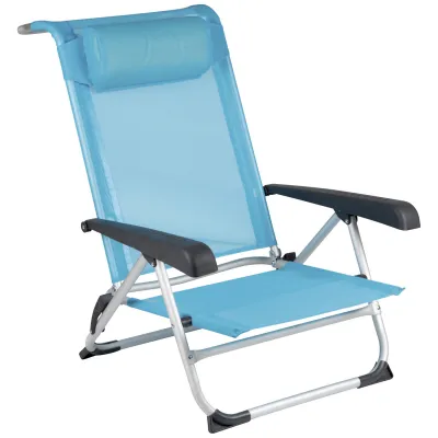 Кресло раскладное Bo-Camp Saint-Tropez Blue (1204784) - Robinzon.ua