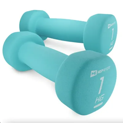 Гантели для фитнеса неопреновые круглые Hop-Sport 2 по 1 кг - Robinzon.ua
