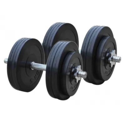 Гантели обрезиненные наборные 2 по 26 кг Гантели, гири, штанги и диски металлические - Robinzon.ua