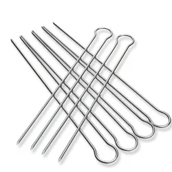 Двойные шампуры 6шт в чехле, 30.5см нерж GRILLI 9623. Двойные шампуры 6шт в чехле, 30.5см нерж GRILLI 9623. - Robinzon.ua